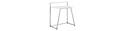 Compact Computer Desk with Storage Shelf for Home Office
