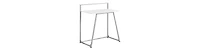 Compact Computer Desk with Storage Shelf for Home Office