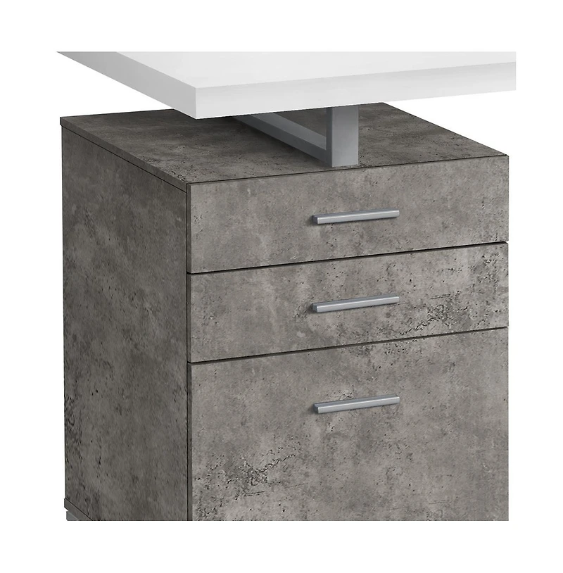 Compact Computer Desk with Three Drawers – Space-Saving and Practical Design