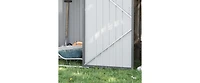 5 X 3 Ft Outdoor Storage Shed, Galvanized Metal Garden Shed With Lockable Doors, Tool Storage Shed For Patio Lawn Backyard Trash Cans