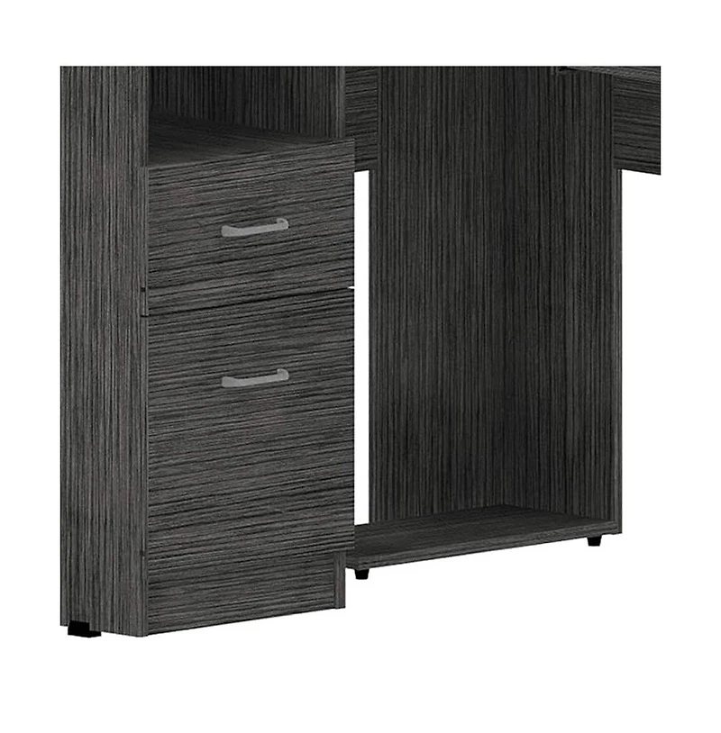 L-Shape Corner Desk with Dual Drawers – Stylish and Functional Computer Desk