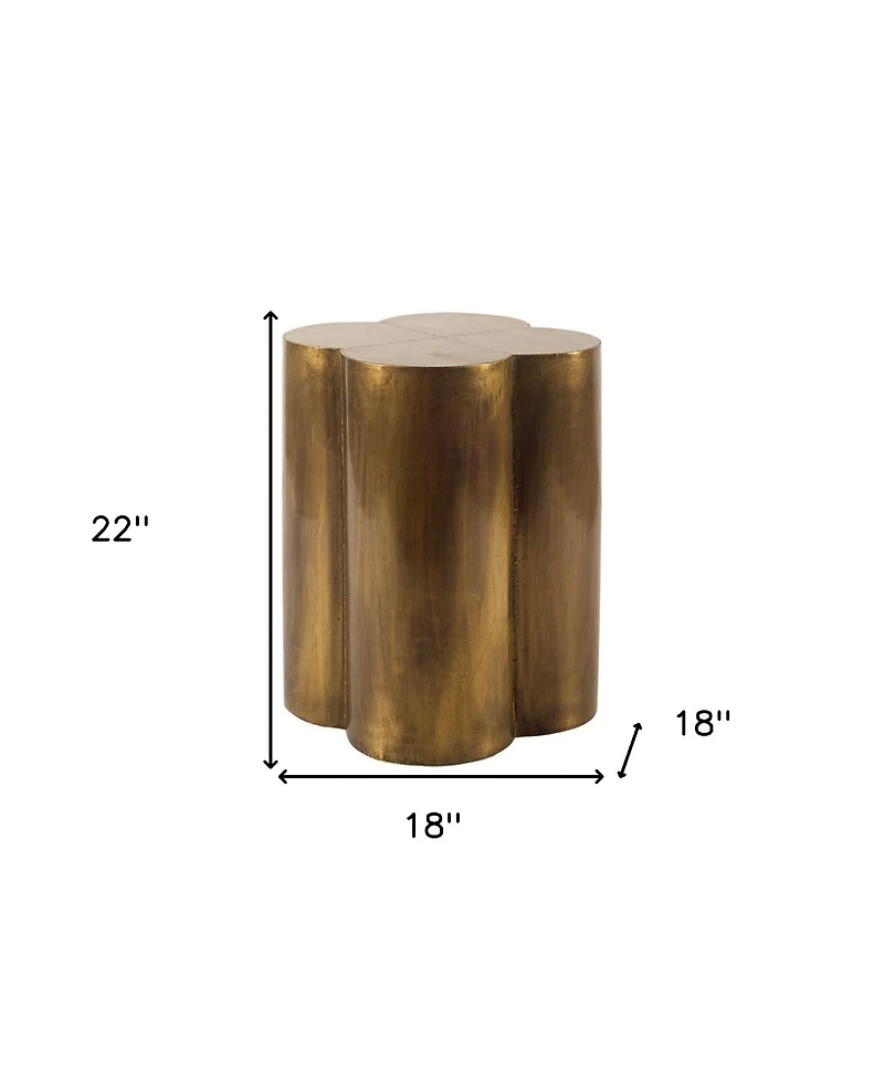 Modern Brass End Table – Sleek Metallic Accent Piece