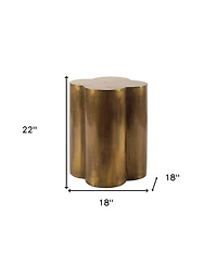 Modern Brass End Table – Sleek Metallic Accent Piece