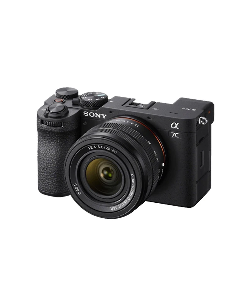Sony Alpha a7C Ii Mirrorless Camera with Fe 28-60mm f/4-5.6 Lens, Black, Bundle with Np-FZ100 Battery, 128GB Memory Card and 40.5mm Filter Kit