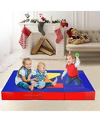 8-Piece Foam Crawl Climb Playset for Toddlers 4-in-1 Kids Play Equipment