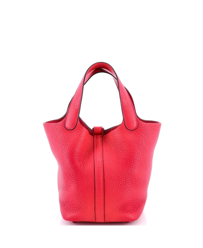 Pre-Owned Hermes Pm Monochrome Picotin Lock Bag Clemence