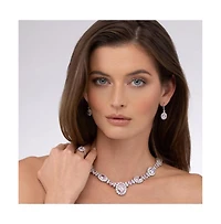 Anna Zuckerman Kennedy Oval Crystalline Earrings