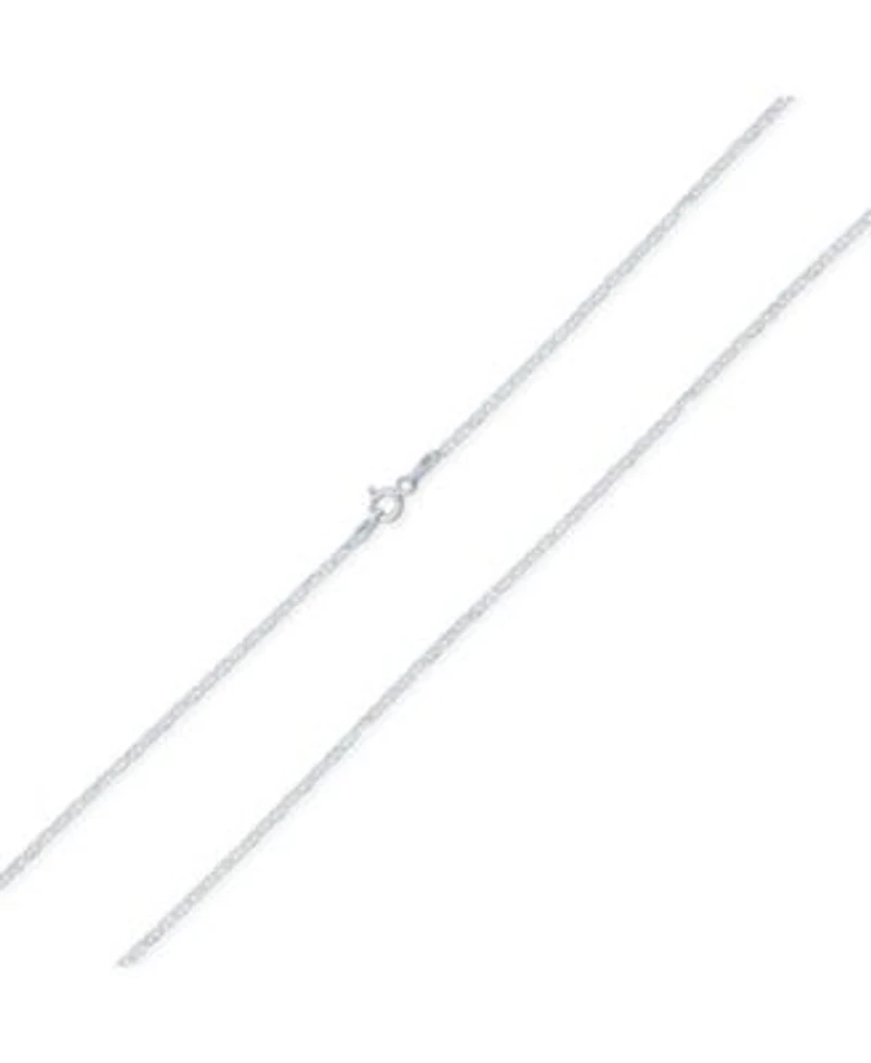 Bling Jewelry Thin Flat Mariner Anchor Link Chain 2MM Strong Necklace .925 Sterling Silver