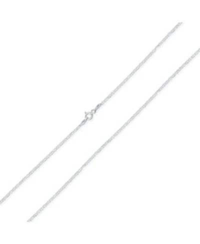 Bling Jewelry Thin Flat Mariner Anchor Link Chain 2MM Strong Necklace .925 Sterling Silver