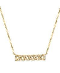 Le Vian Nude Diamond Chain Link Bar Adjustable 18" Pendant Necklace (1/2 ct. t.w.) in 14k Gold