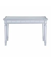 47" Silver Mirrored Writing Desk With Two Drawers