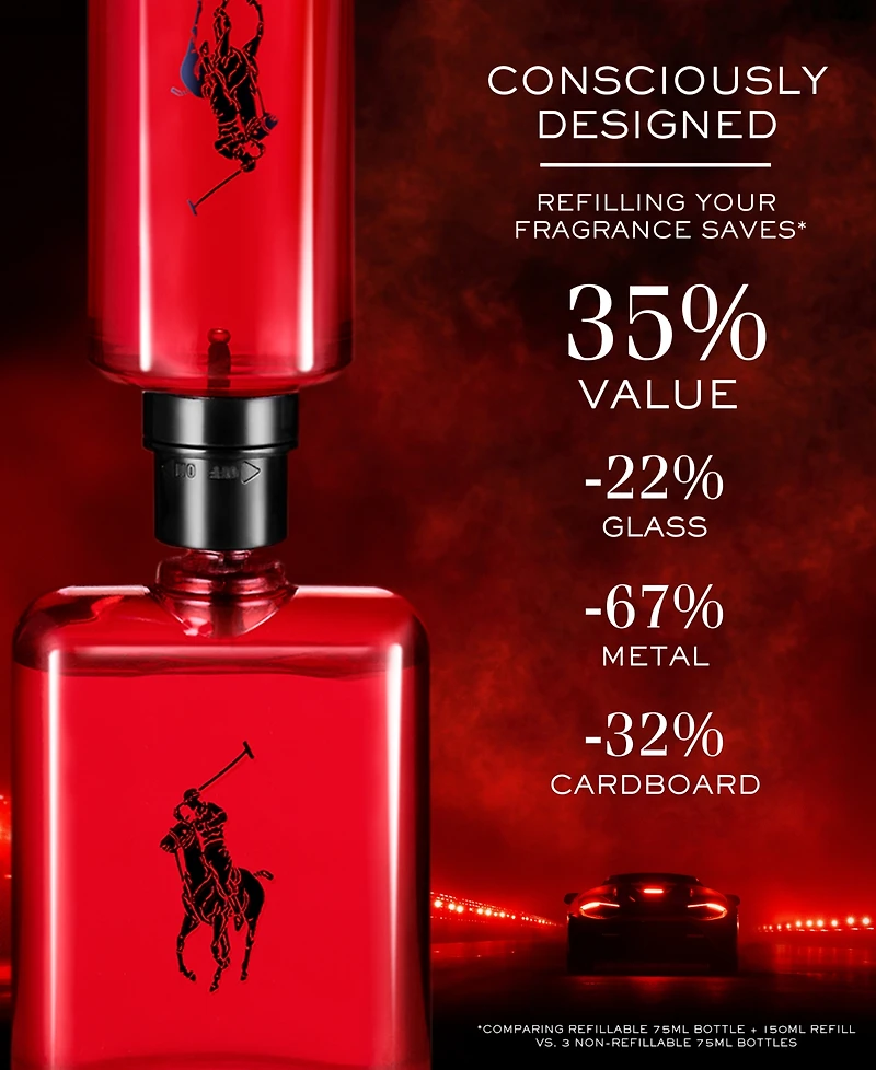 Ralph Lauren Men's 5-Pc. Polo Red Eau de Toilette Gift Set