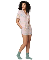 Gap GapBody Women's Notched-Collar Short Pajama Set