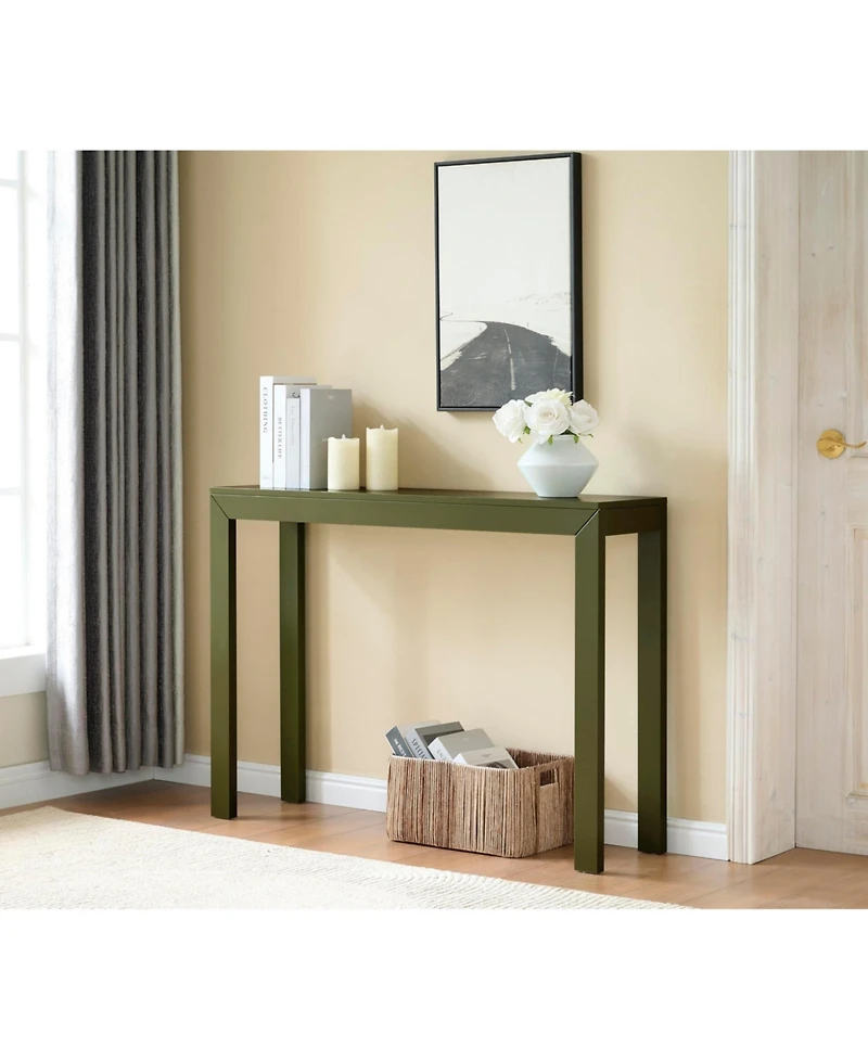 Kings Brand Furniture Russel Long Console Table - Minimalist and Slim Entryway for Decorative Displays, Sofa