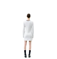Labeca London Women Scarlett Contrast Stitch Wool Mini Dress