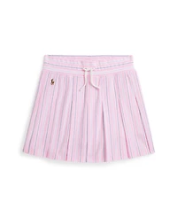 Polo Ralph Lauren Big Girls Striped Pleated Oxford Mesh Skirt