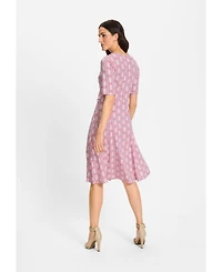 Olsen Women's Ornamental Print A-Line Dress