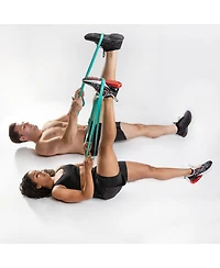 NonZero Gravity 100% Latex-Free Natural Rubber Power Resistance Bands - 35lbs (Pair of 2)