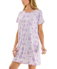 Roudelain Women's Printed Short-Sleeve Sleepshirt