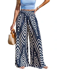 Cupshe Women's Tranquil Wave Abstract Cover-Up Pants