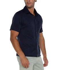 Liverpool Los Angeles Men's Short-Sleeve Button-Up Shirt