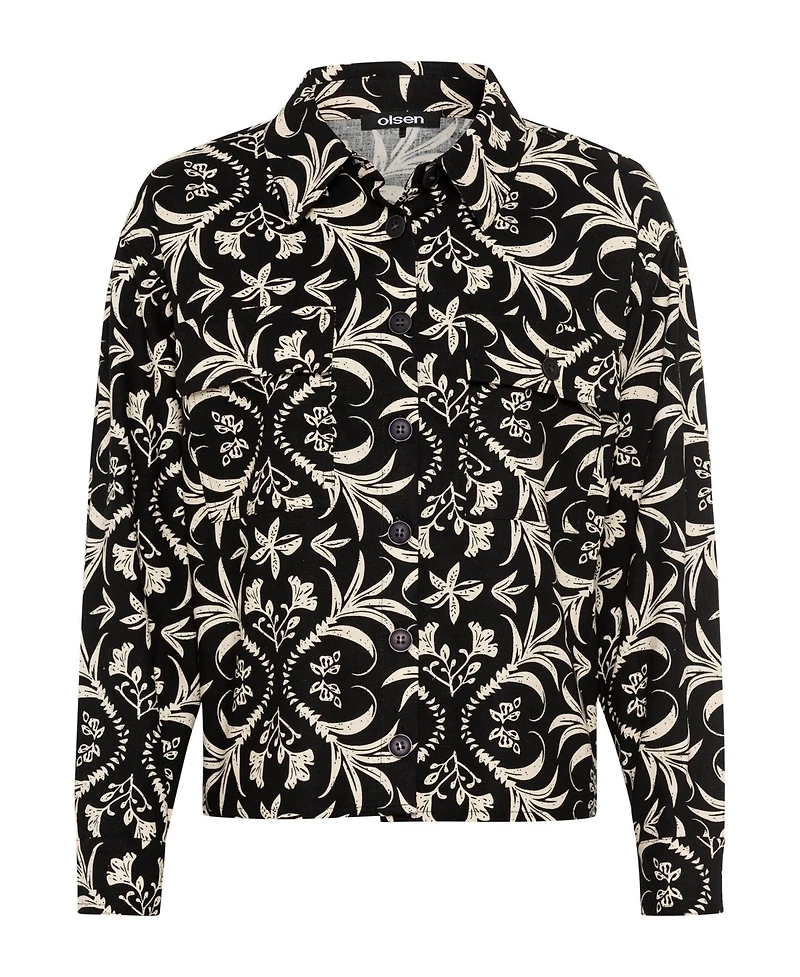 Olsen Women's Ornamental Print Jacket
