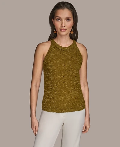 Donna Karan New York Women's Textured Knit Sleeveless Top