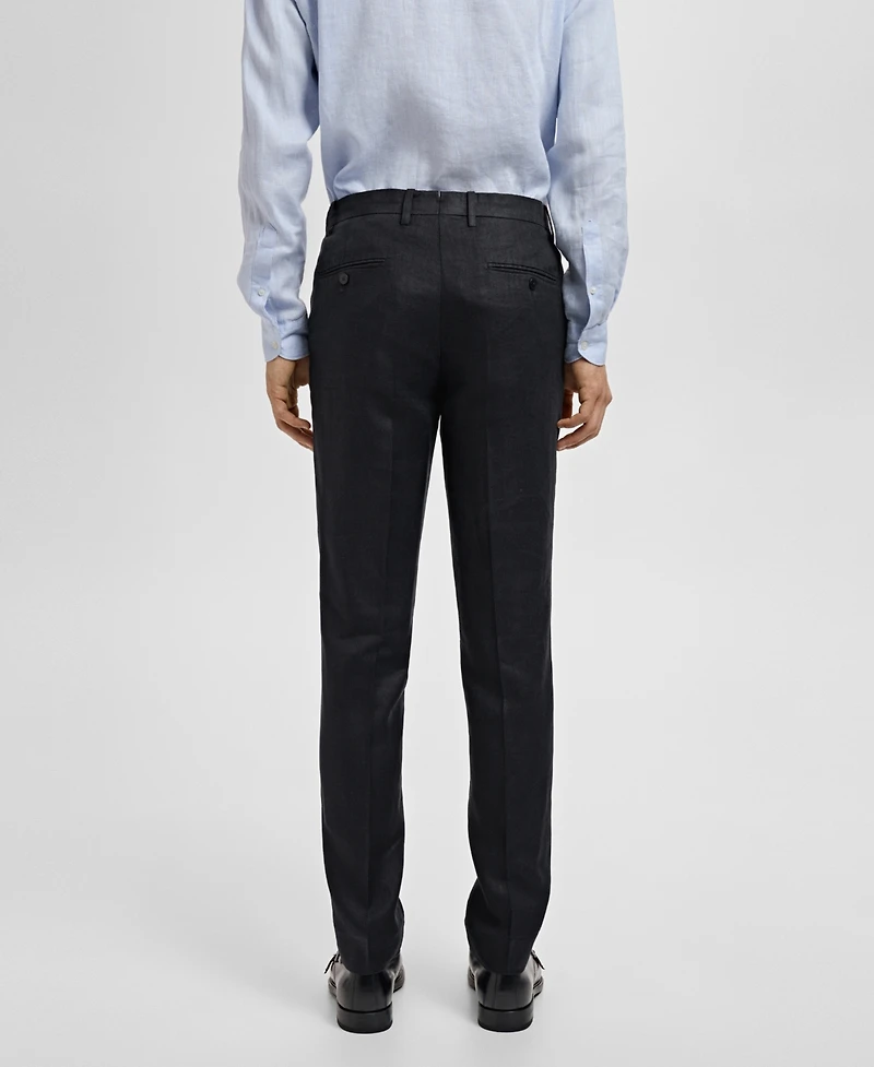 Mango Men's Linen Slim-Fit Suit Pants