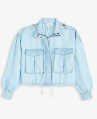 On 34th Women's Chambray Cropped Jacket, Exclusively at Macy's