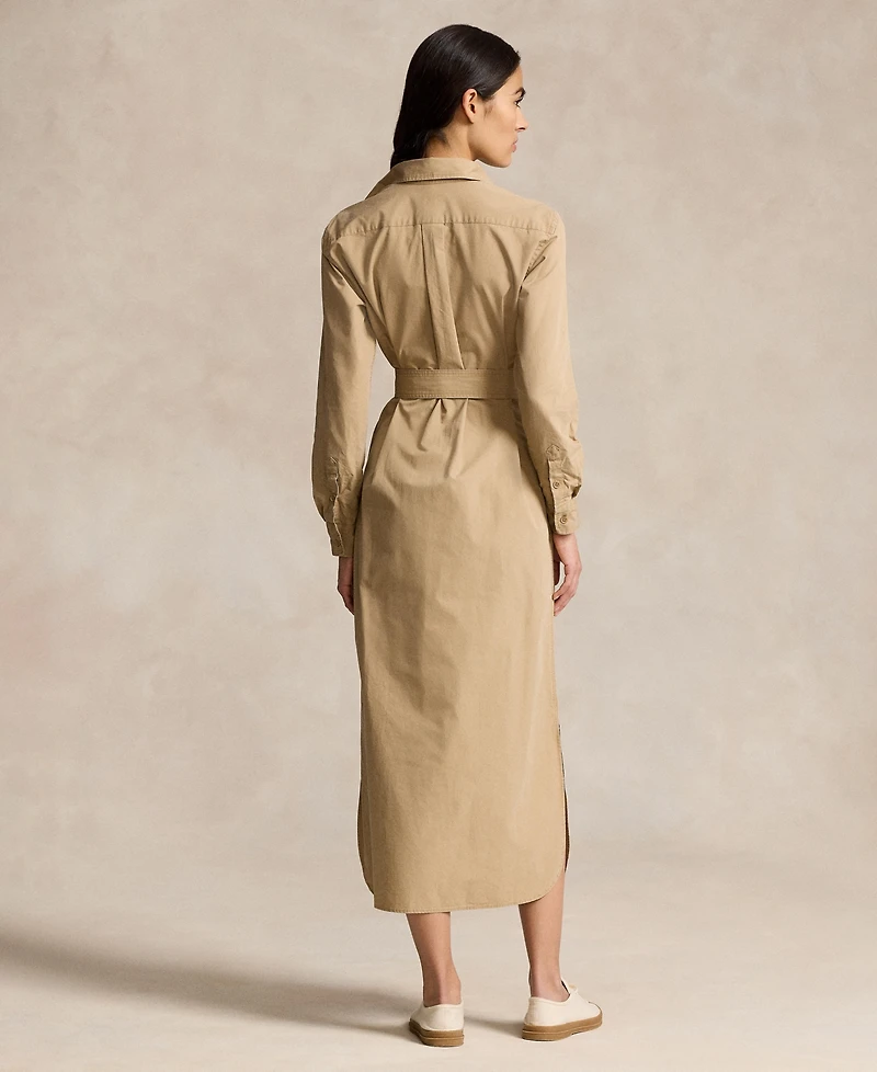 Polo Ralph Lauren Women's Belted Cotton Midi Shirtdress
