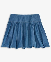 On 34th Women's Denim Bubble-Hem Mini Skirt, Exclusively at Macy's