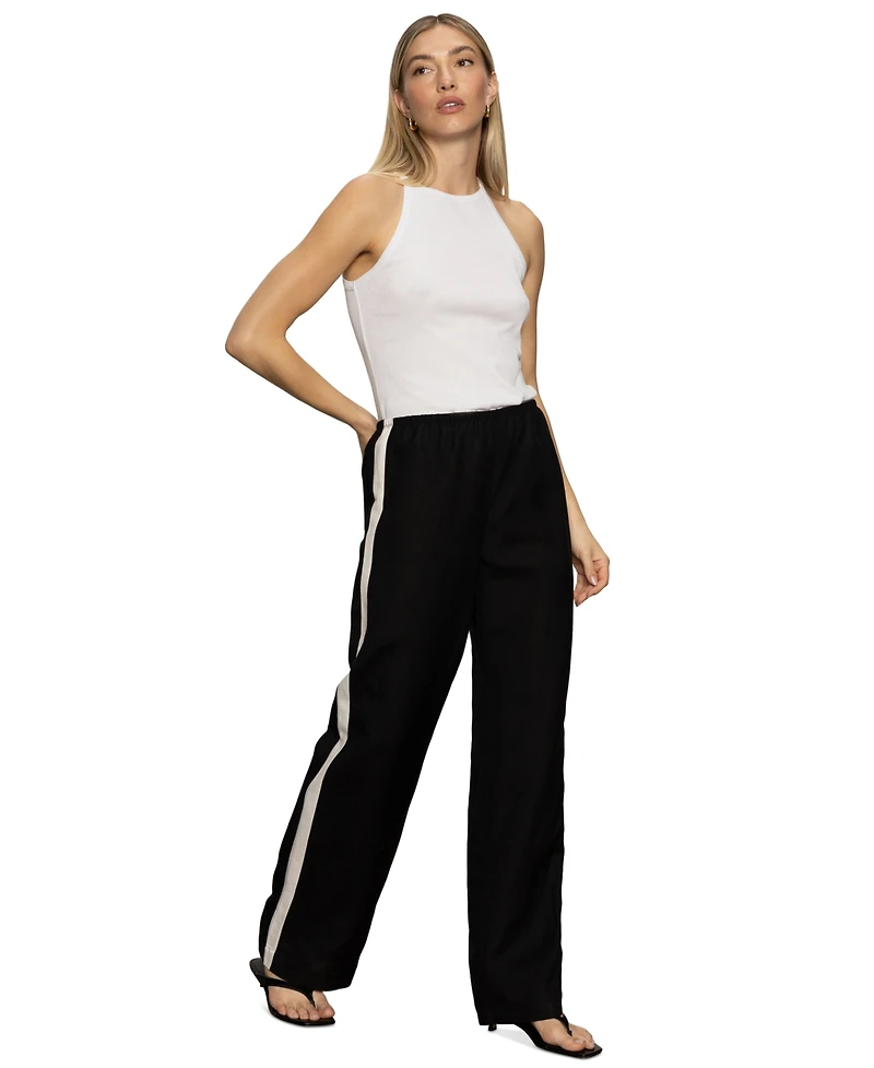 Sanctuary Women's Side-Striped Casual Track Pants