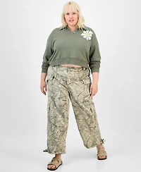 Madden Girl Trendy Plus Camouflage Utility Joggers