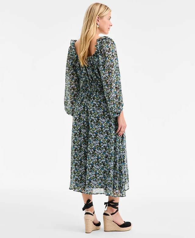 macys green floral dress On 34th Women's Femme Midi Dress, Exclusively at Macy's at CoolSprings Galleria in Franklin, TN Ball gown