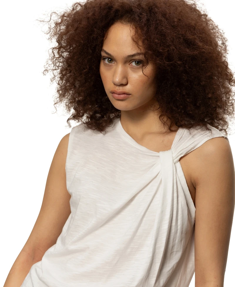 Sanctuary Women's So Twisted Asymmetric Muscle T-Shirt