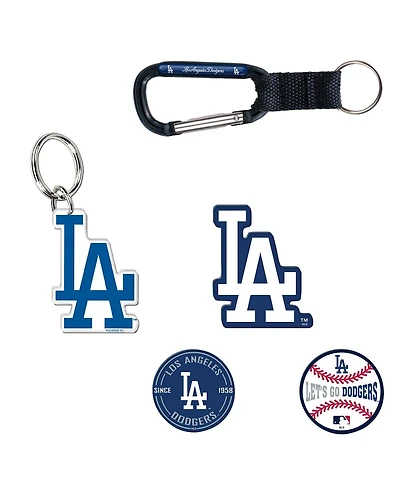 Wincraft Los Angeles Dodgers 5-Pack Key Ring and Fridge Magnet Set