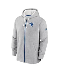 Nike Men's Gray Indianapolis Colts Historic Lifestyle Full-Zip Hoodie