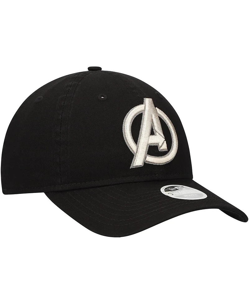 New Era Women's Black The Avengers 9TWENTY Adjustable Hat