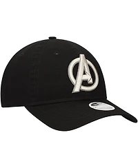 New Era Women's Black The Avengers 9TWENTY Adjustable Hat