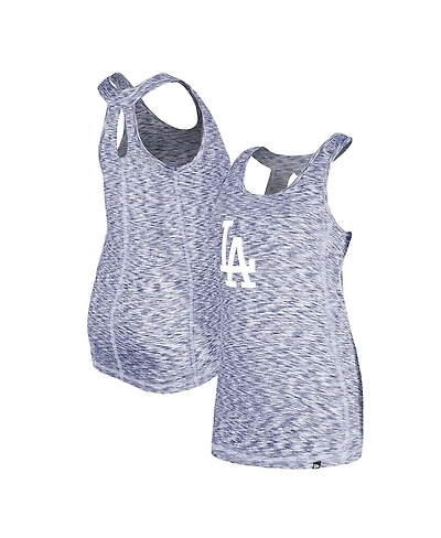 New Era Women's Royal Los Angeles Dodgers Space Dye Keyhole Back Tank Top