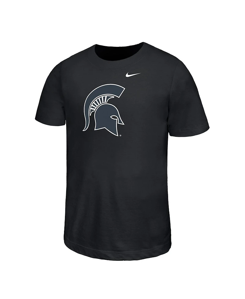 Nike Big Boys and Girls Black Michigan State Spartans Legend Color Pop Performance T-Shirt
