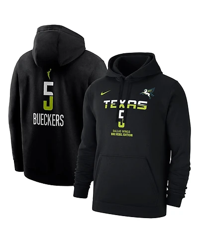 Nike Men's Paige Bueckers Black Dallas Wings 2025 Wnba Draft Rebel Edition Name Number Pullover Hoodie