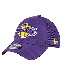 New Era Men's Purple Los Angeles Lakers Subtle Camo 39THIRTY Flex Hat