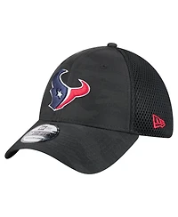 New Era Men's Black Houston Texans Active Camo 39THIRTY Flex Hat