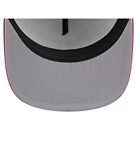 New Era Men's White/Red Atlanta Braves Retro Script Trucker 9FIFTY Snapback Hat