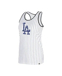 New Era Women's White Los Angeles Dodgers Gameday Pinstripe Tank Top