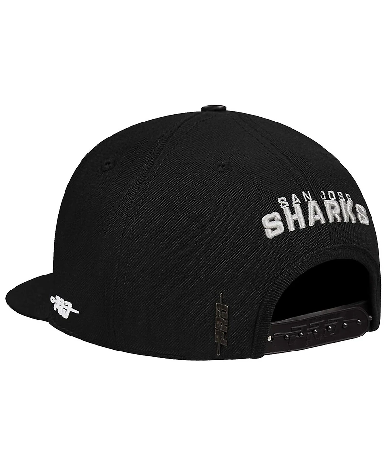 Pro Standard Men's Cream San Jose Sharks French Terry Snapback Hat
