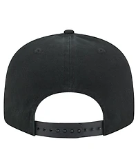 New Era Men's Black Denver Nuggets Adventure Canvas Split Panel 9FIFTY Snapback Hat