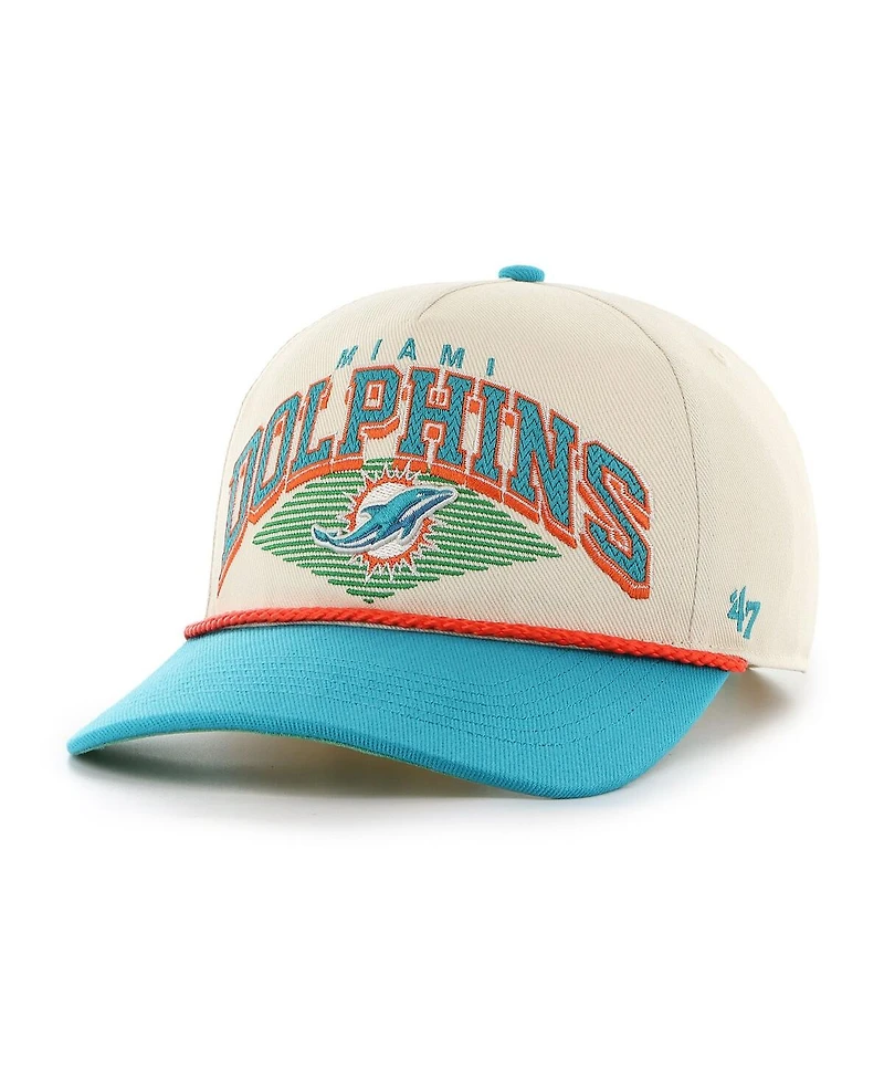 '47 Brand Men's Cream Miami Dolphins Pomona Rope Adjustable Hitch Hat