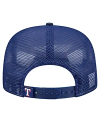 New Era Men's Navy Texas Rangers Retro Satin Script Golfer Adjustable Hat